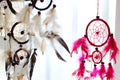 Bali Dreamcatchers Large Round Rainbow Dream Catcher for Sweet Dreams