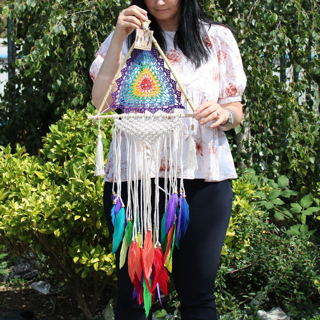 Bali Dream Catchers Medium Multi Pyramid for Beautiful Home Decor