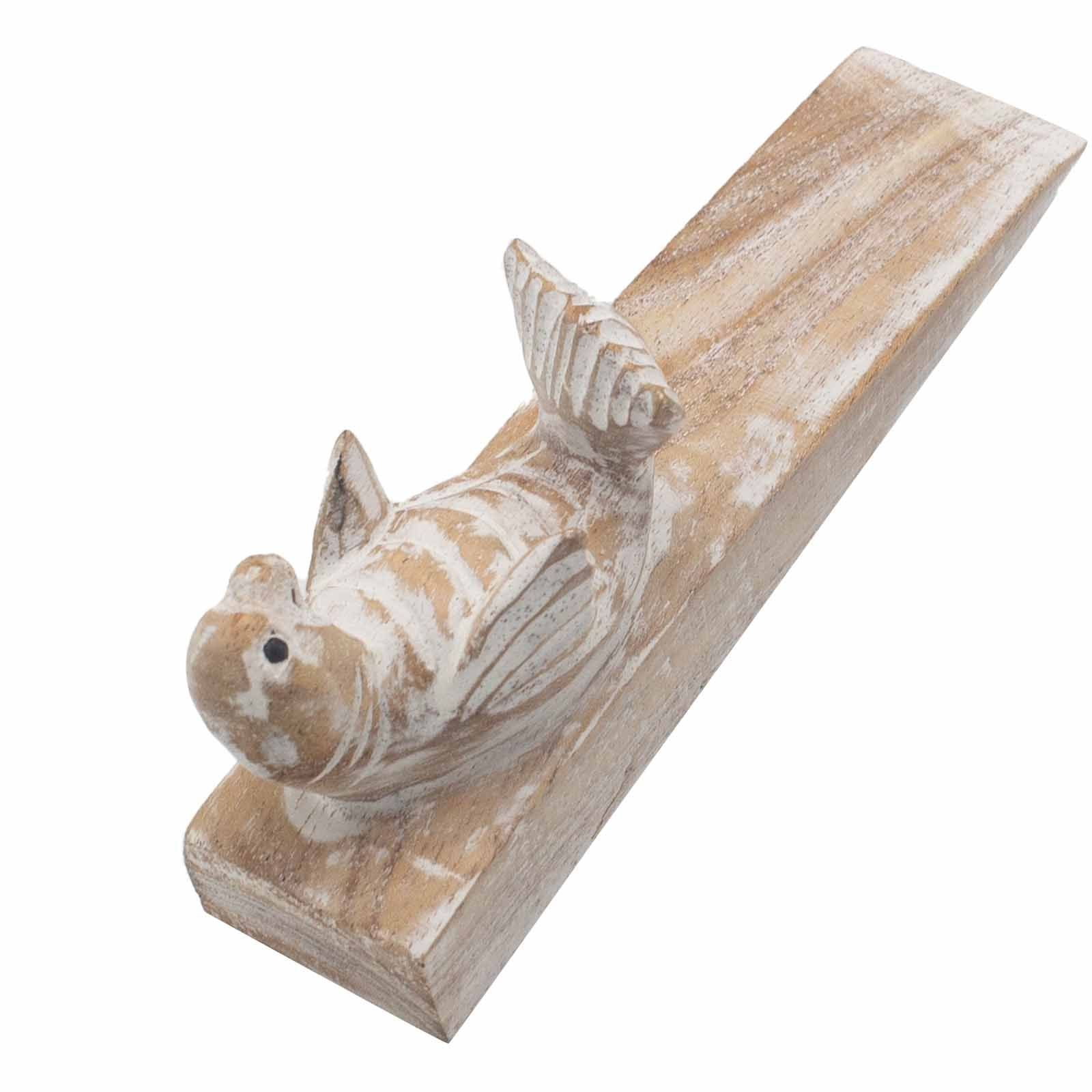 Hand Carved Baby Seal Doorstop for Home and Office Decor Piece