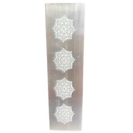 Flat Bar Charging Plate 15cm with Mandala Design for Crystals