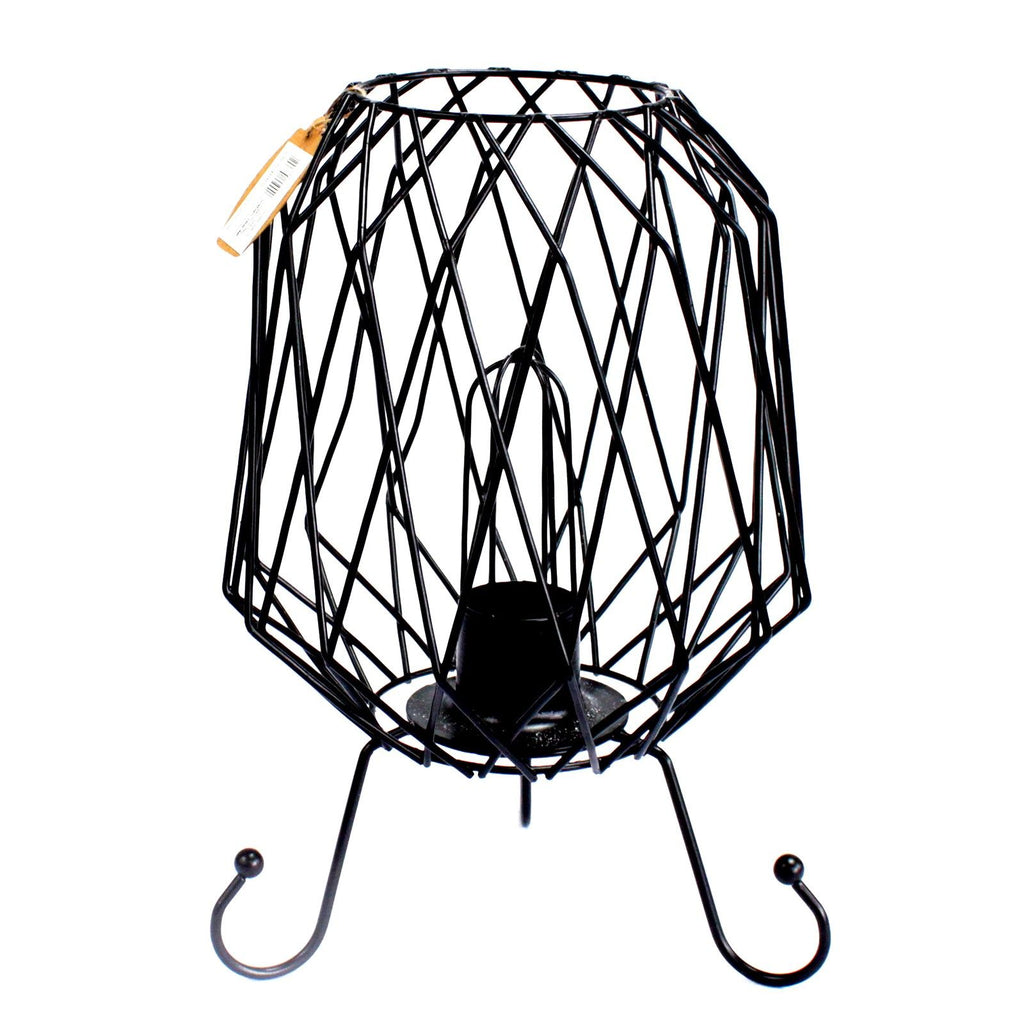 Mesh Salt Rock Brazier Set with Pink Salt Chunks and Bulb
