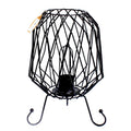 Mesh Salt Rock Brazier Set with Pink Salt Chunks and Bulb