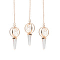 Stellar Gateway Copper Pendulum with Clear Quartz Merkaba Star