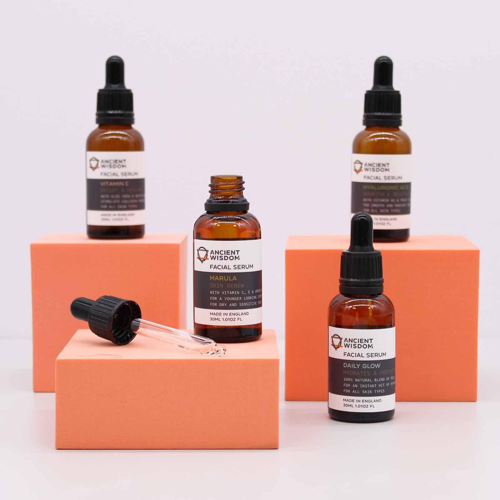 Hyaluronic Acid Facial Serum for Nourished Radiant Skin Care