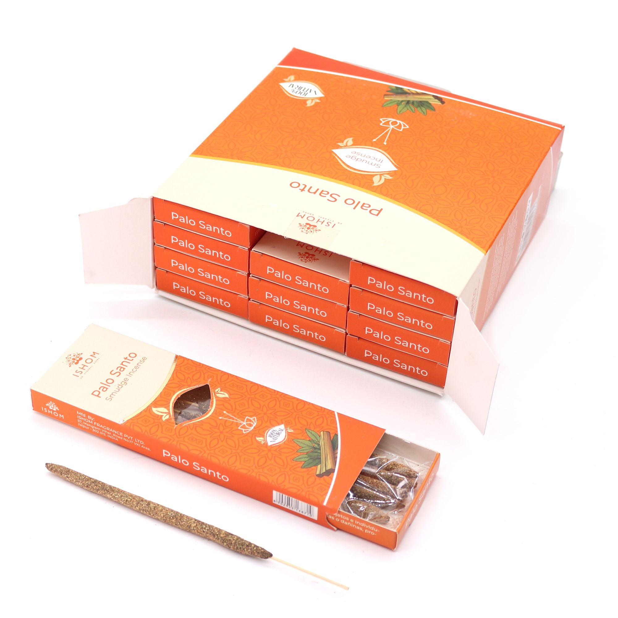 Ishom Smudge Incense Palo Santo for Calming Home Fragrance