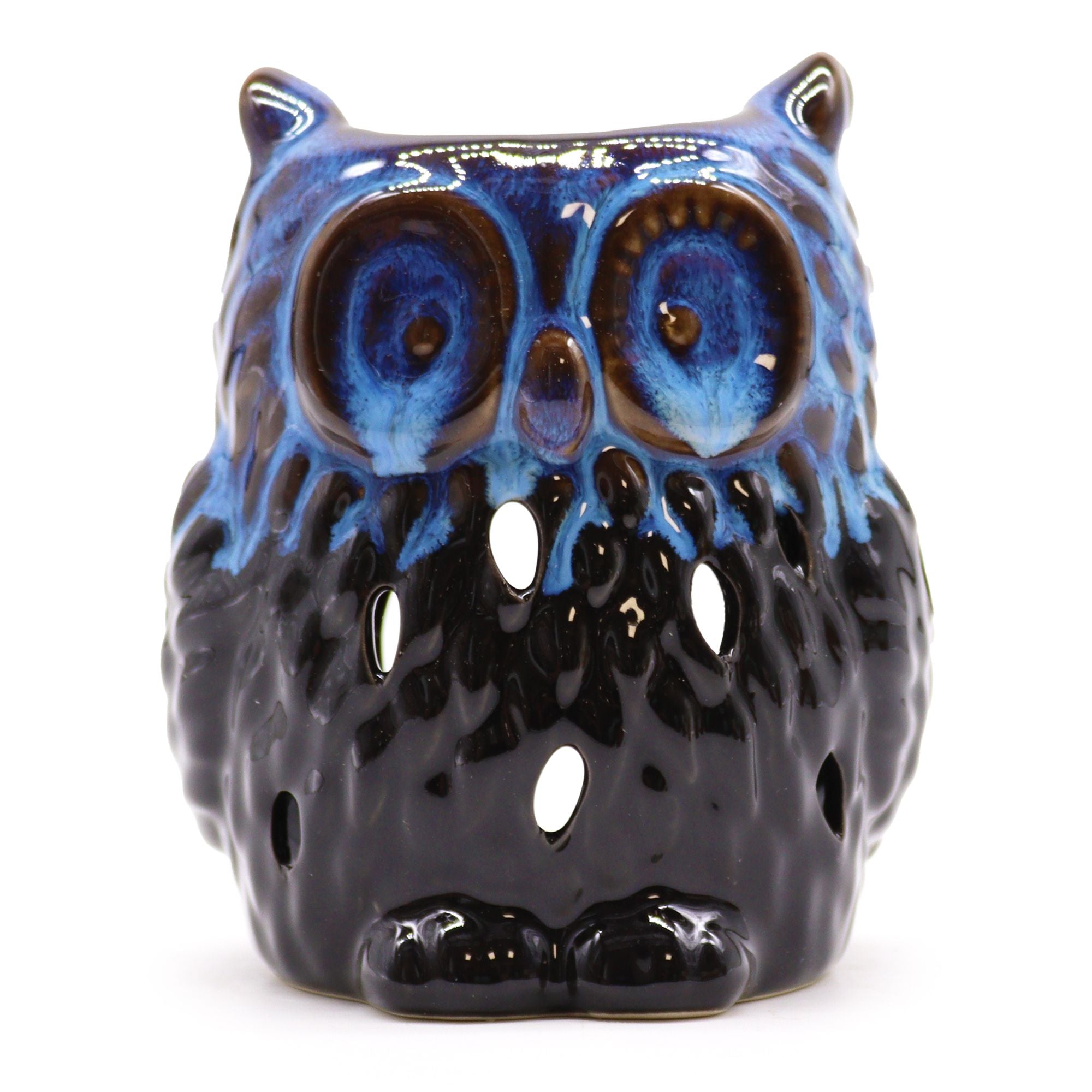 Classic Rustic Owl Oil Burner with Assorted Designs for Fragrance