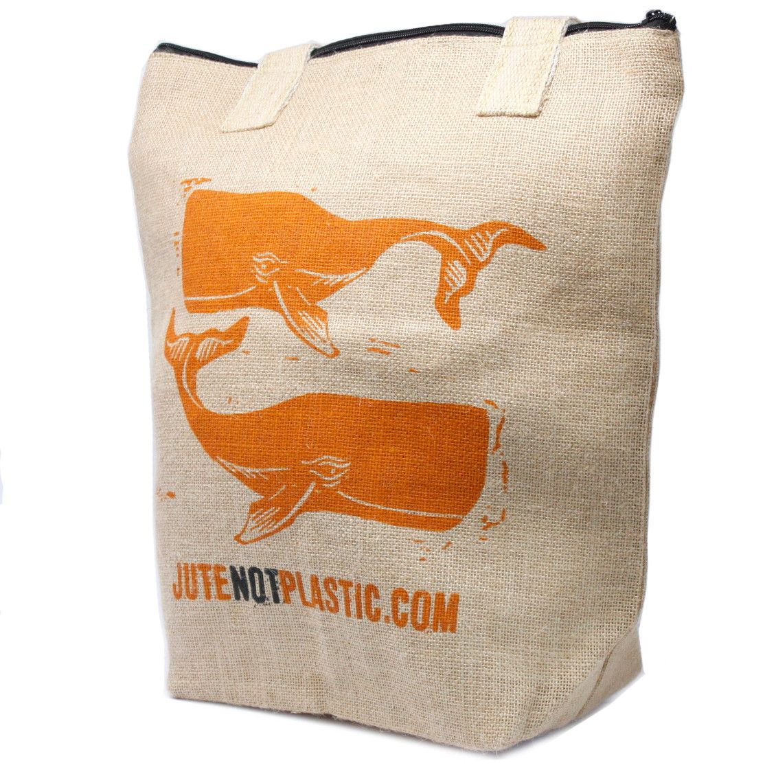 Eco Friendly Two Whales Jute Bag for Stylish Sustainable Shopping