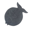 Albasia Wood Fish Stand in Greywash for Stylish Plant Display