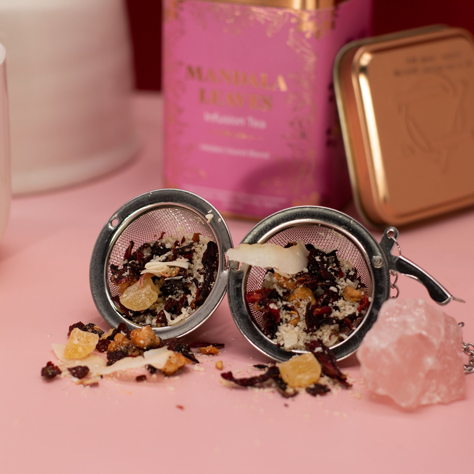 50g Hidden Islands Blend Tropical Fruit Infusion Tea in a Beautiful Tin