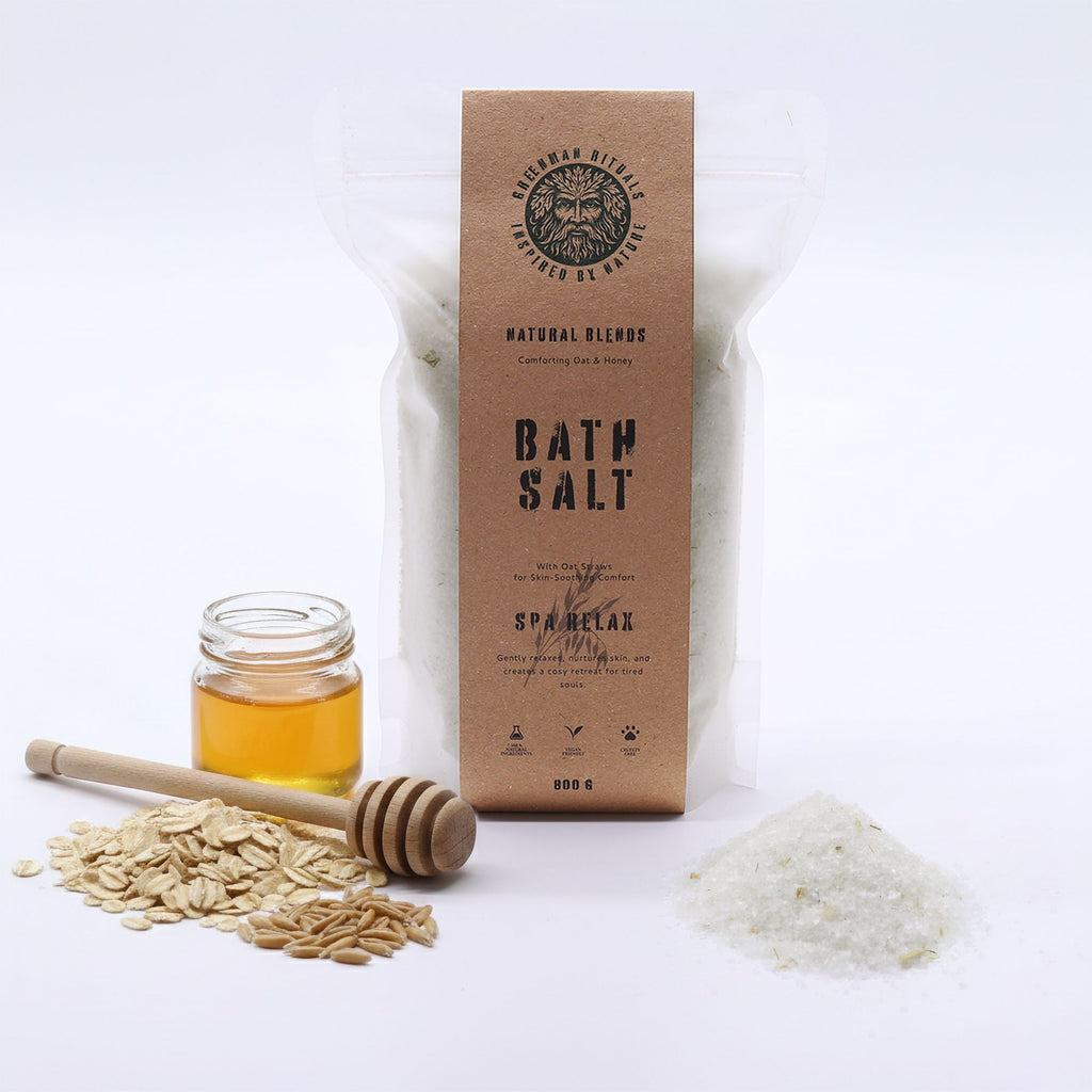 Greenman Rituals Oat & Honey Epsom Bath Salt for Relaxation