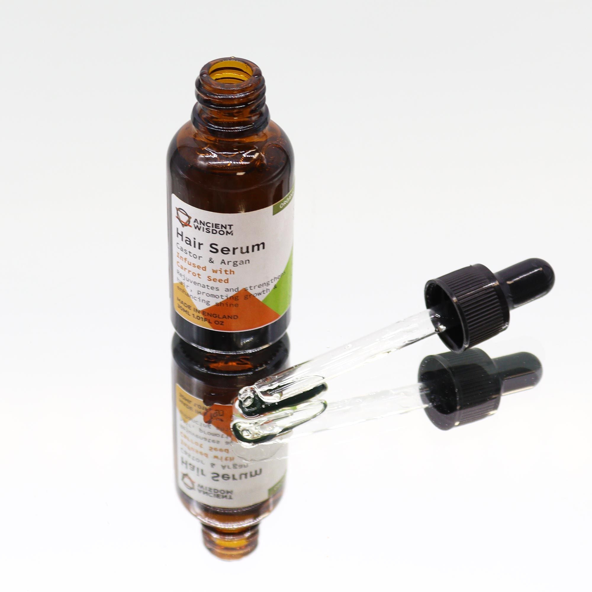 Organic Hair Serum 30ml with Carrot Seed for Stronger Hair