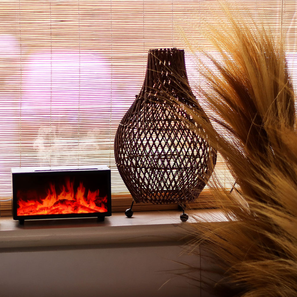 Flame Effect Aroma Diffuser with Birdsound and Colour Change
