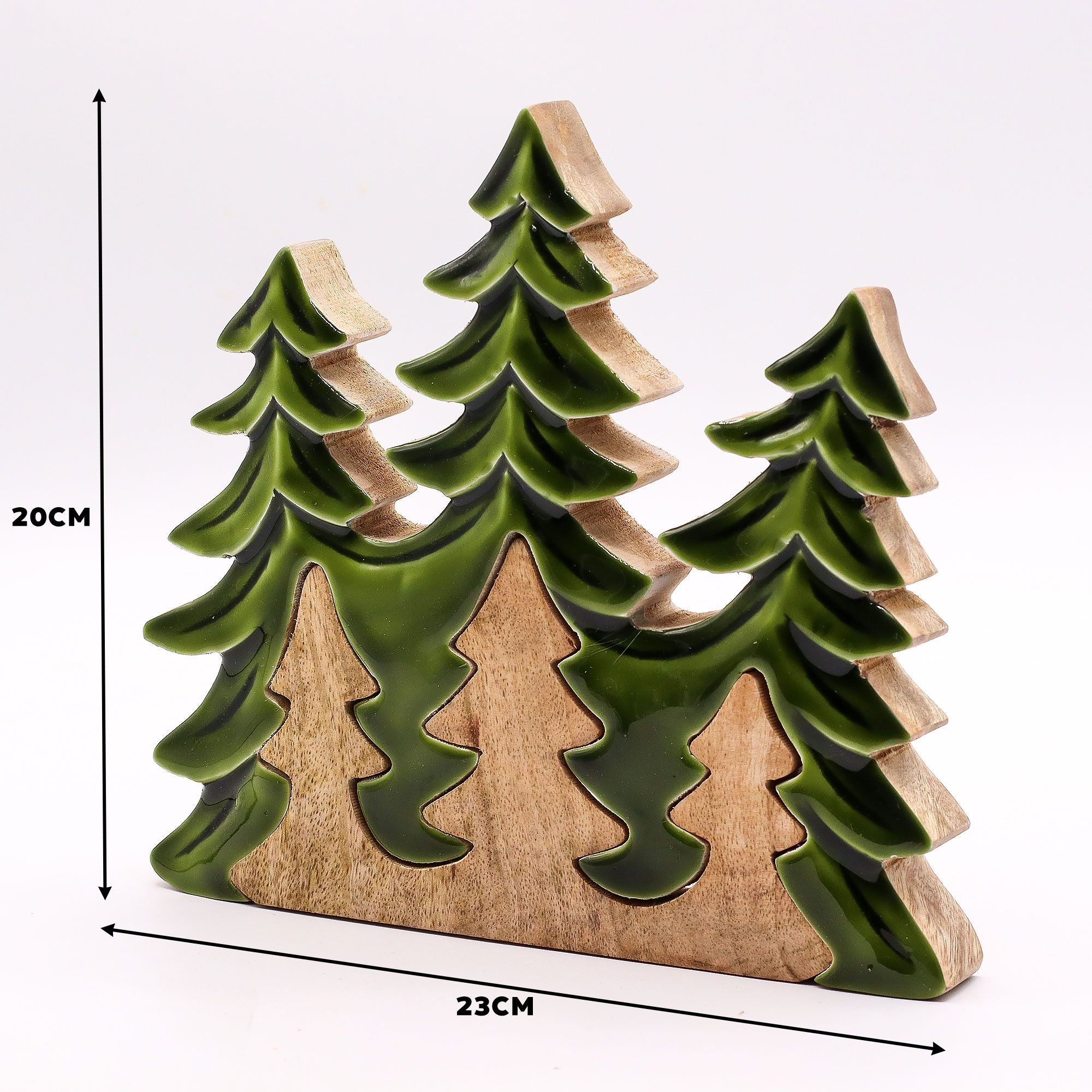 Lost in the Forrest Three Trees 3D Wooden Decoration for Home