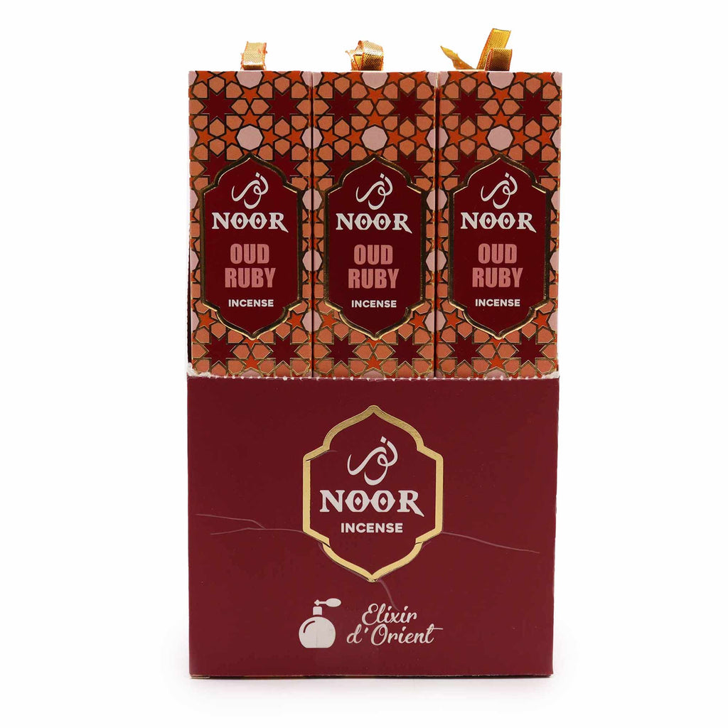 Noor Oud Incense Ruby for Rich Aroma and Welcoming Atmosphere