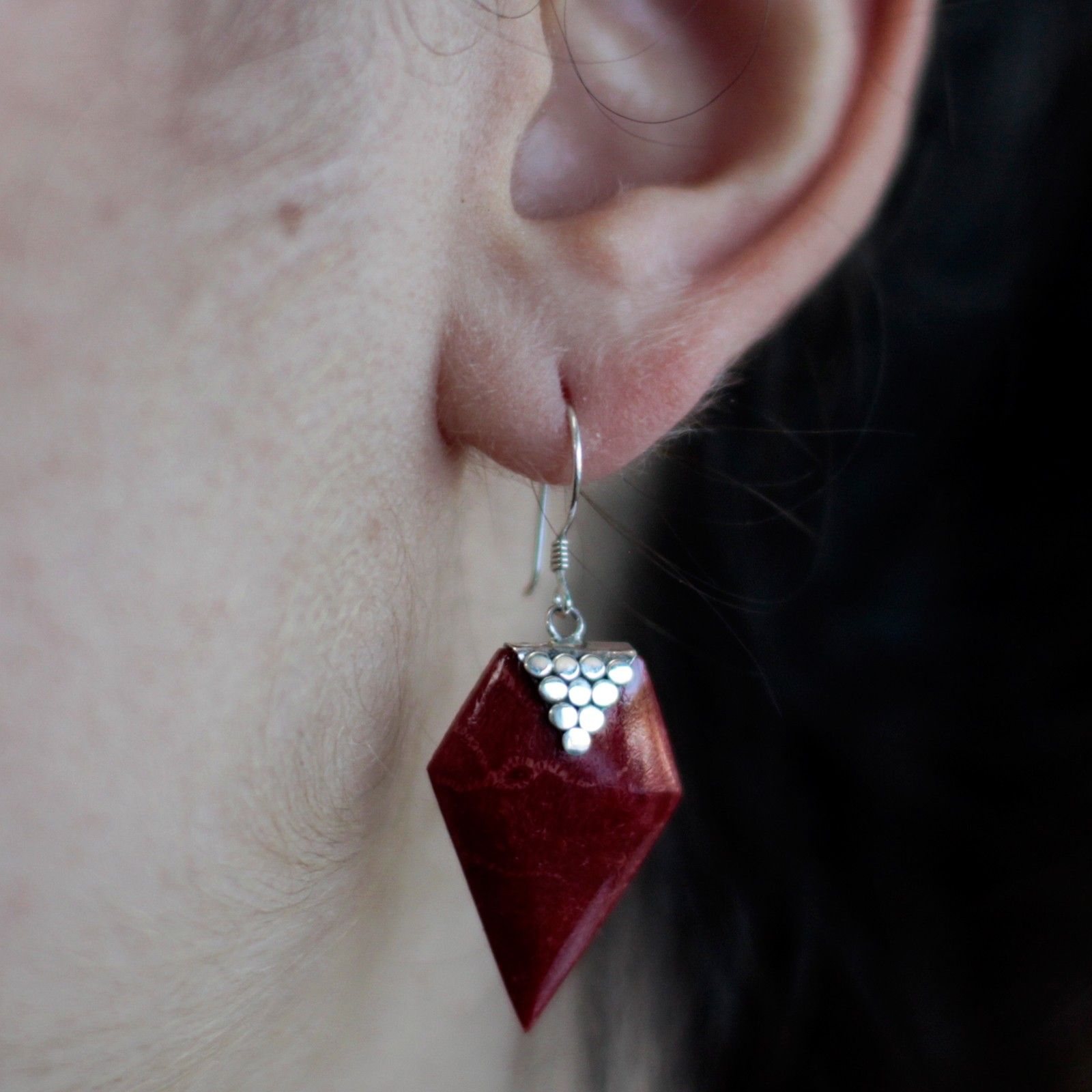 925 Silver Earrings Grapes for Elegant Evenings and Special Occasions