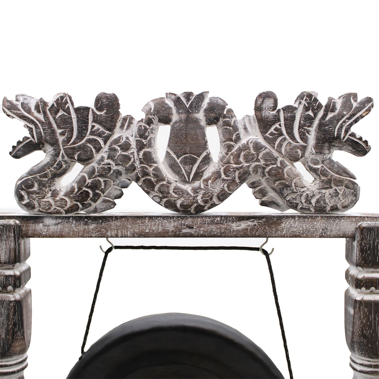 Small Black Healing Gong with Stand 25cm for Tranquil Spaces