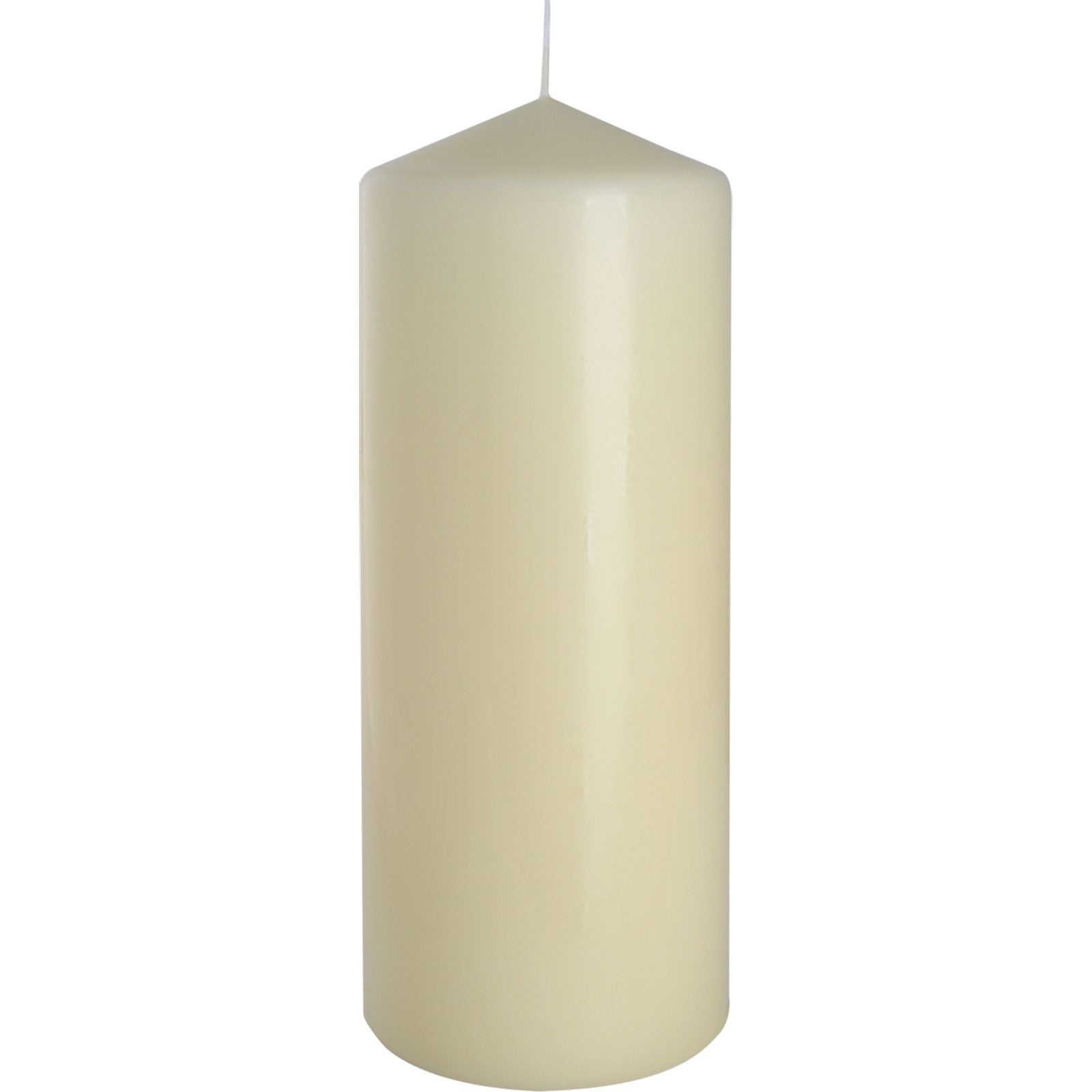 Ivory Pillar Candle 80x200mm with 90 Hour Long Lasting Burn Time