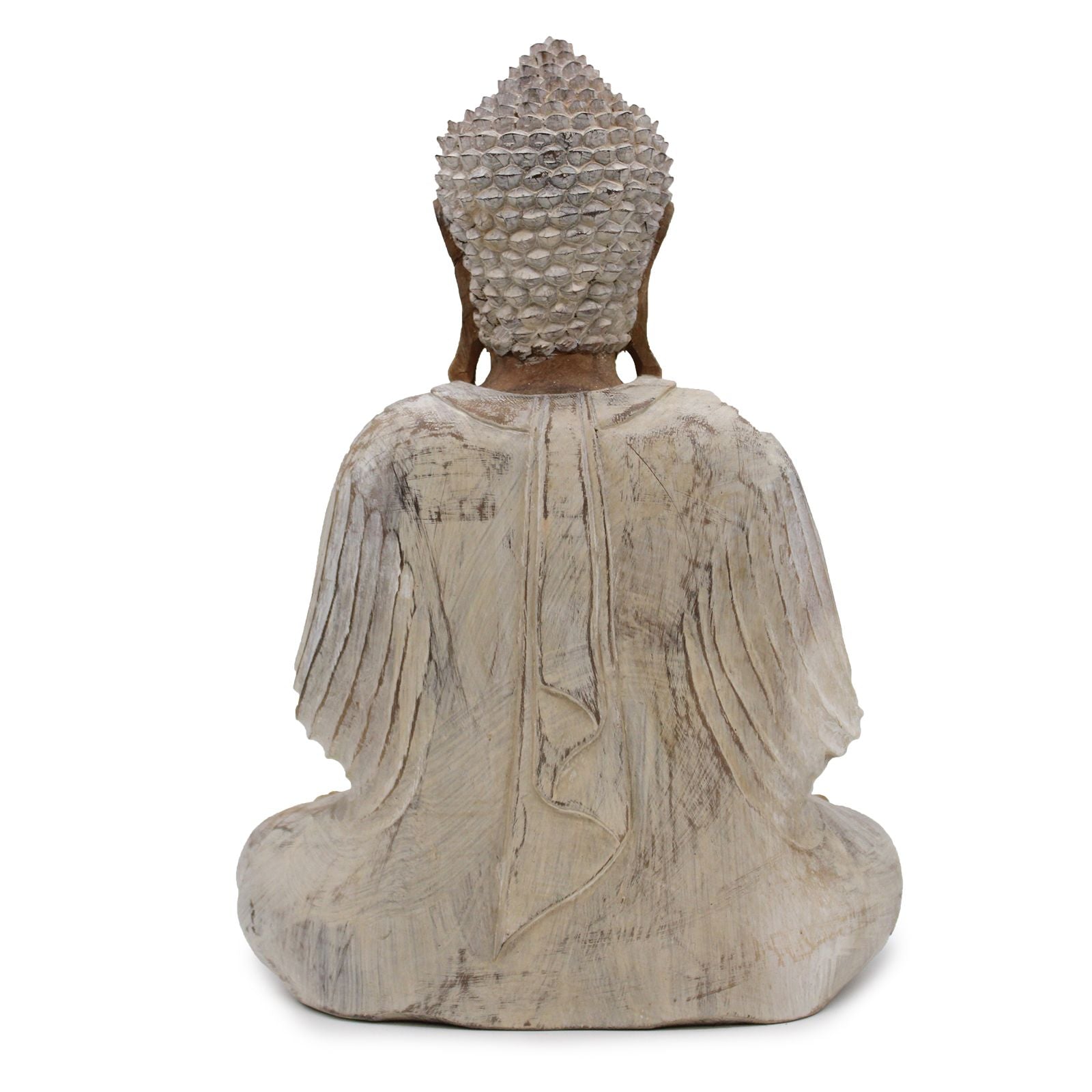 Buddha Statue Whitewash 40cm Teaching Transmission Design