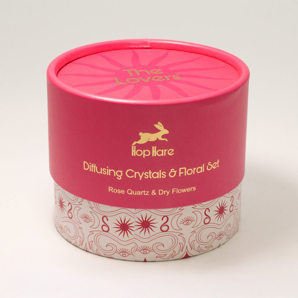 Hop Hare Diffusing Crystals and Floral Set for Elegant Home Decor