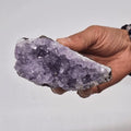 Medium Natural High Grade Amethyst Standing Cluster for Home Decor