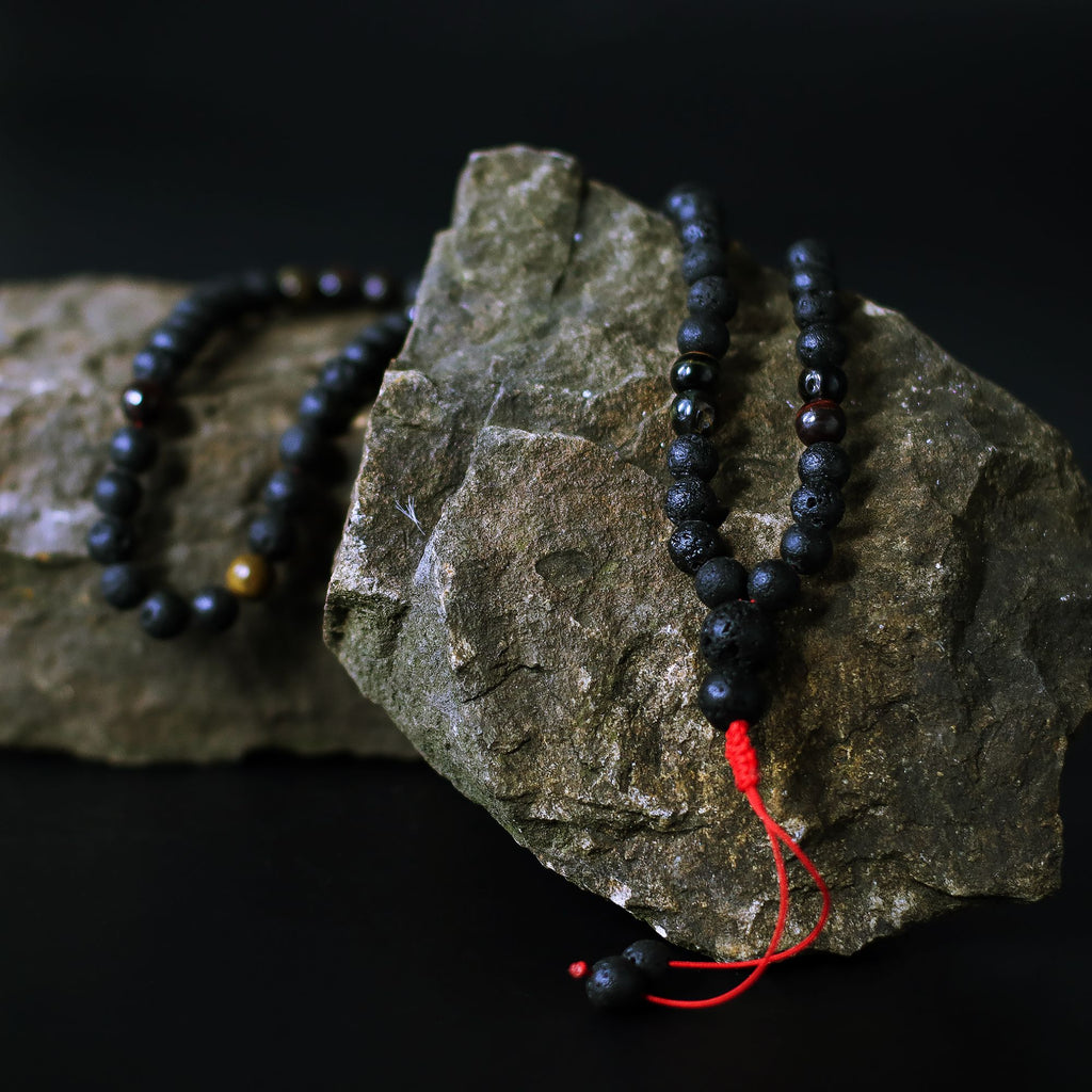 Essence of the Volcano Necklace with Natural Lava Stone Design