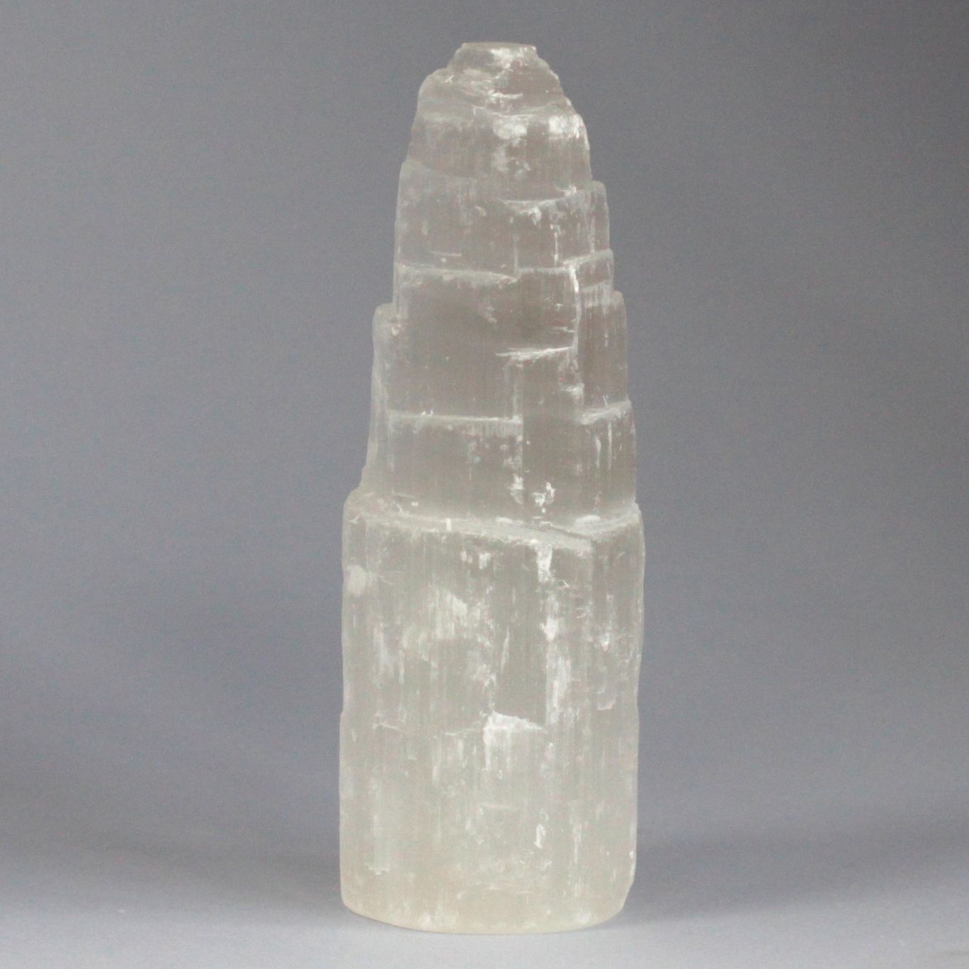 Natural Selenite Tower Unique 15 cm Crystal Display Piece