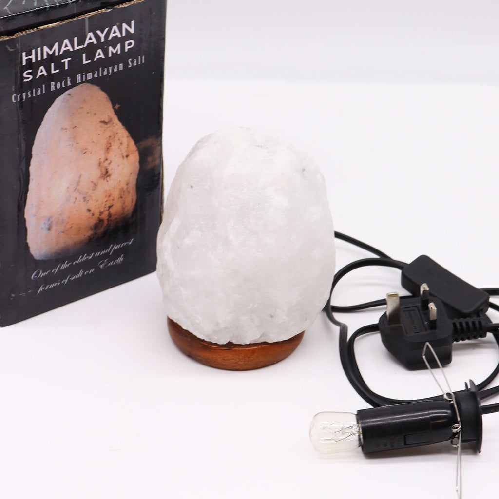 Crystal Rock Himalayan Salt Lamp Unique Artisan Home Decor Accent