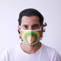 Reusable Poly-Cotton Face Mask with Filter Pocket – Flower of Life (Adult)