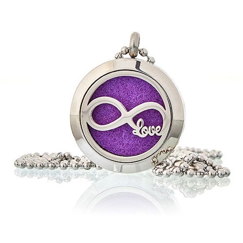 Aromatherapy Diffuser Necklace Infinity Love 25mm Stylish Design