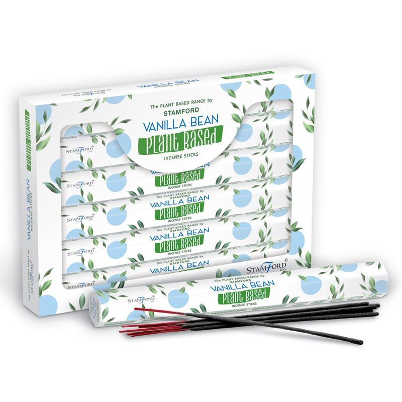 Plant Based Incense Sticks Vanilla Bean for Calming Atmosphere