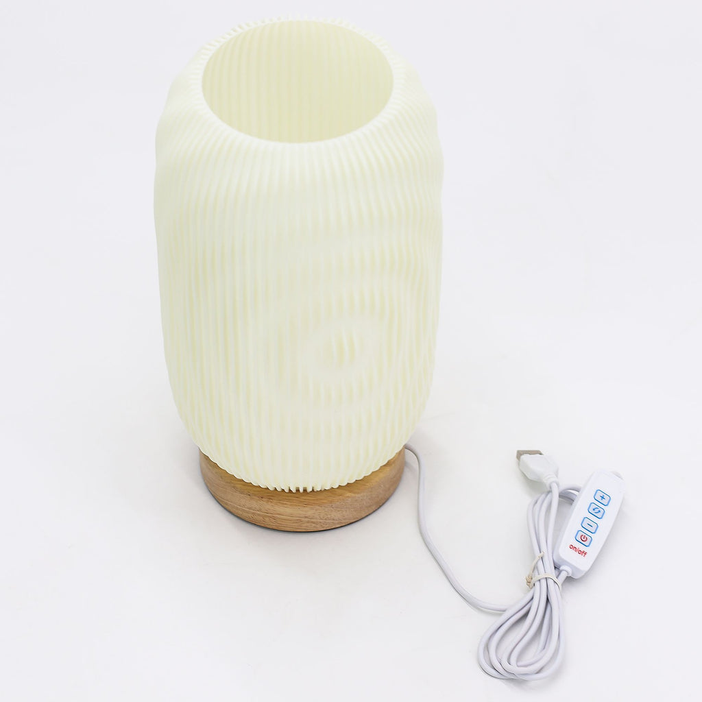 Modern Twisted New Wave Lamp with USB and 3 Brightness Settings