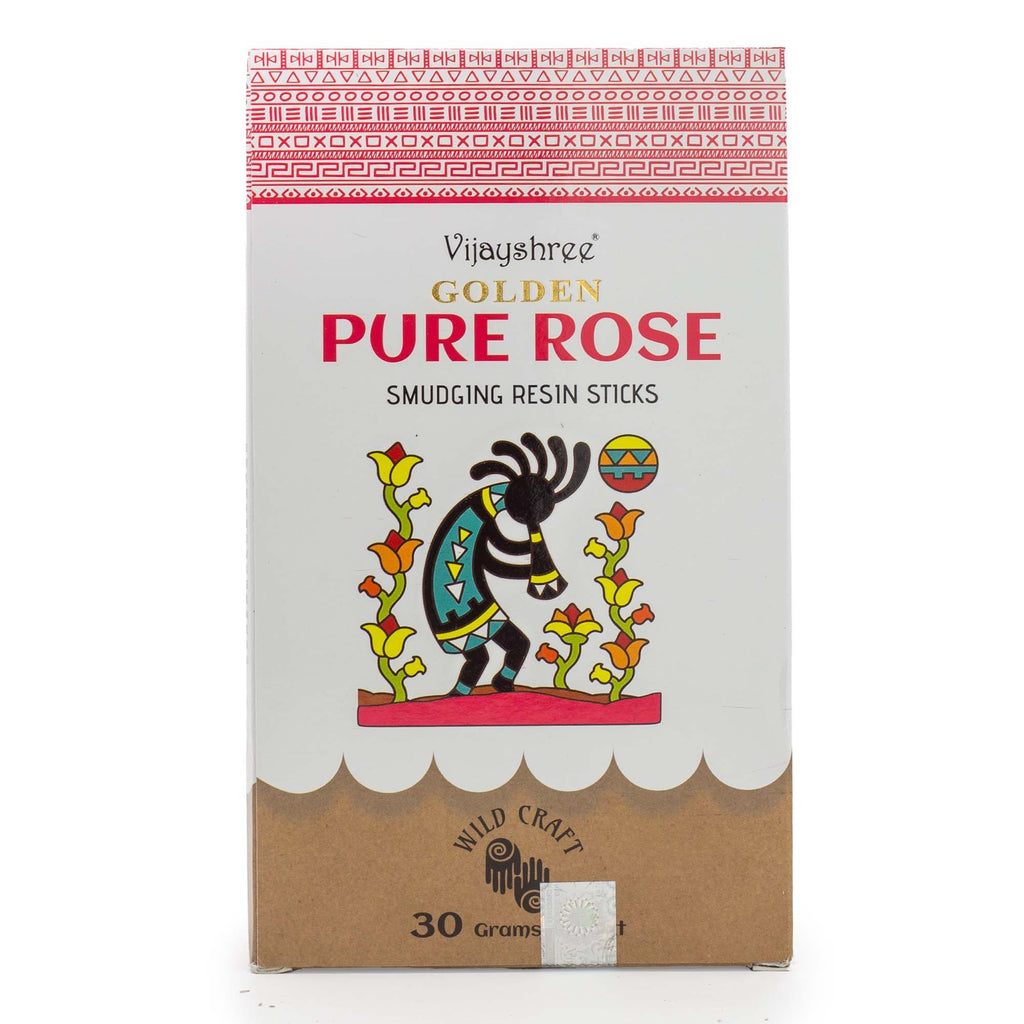 Golden Pure Rose Smudging Resin Sticks Pack of 30g for Aromatic Use