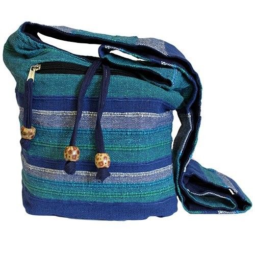 Nepal Sling Bag Blue Rivers for Travel and Daily Use Comfort