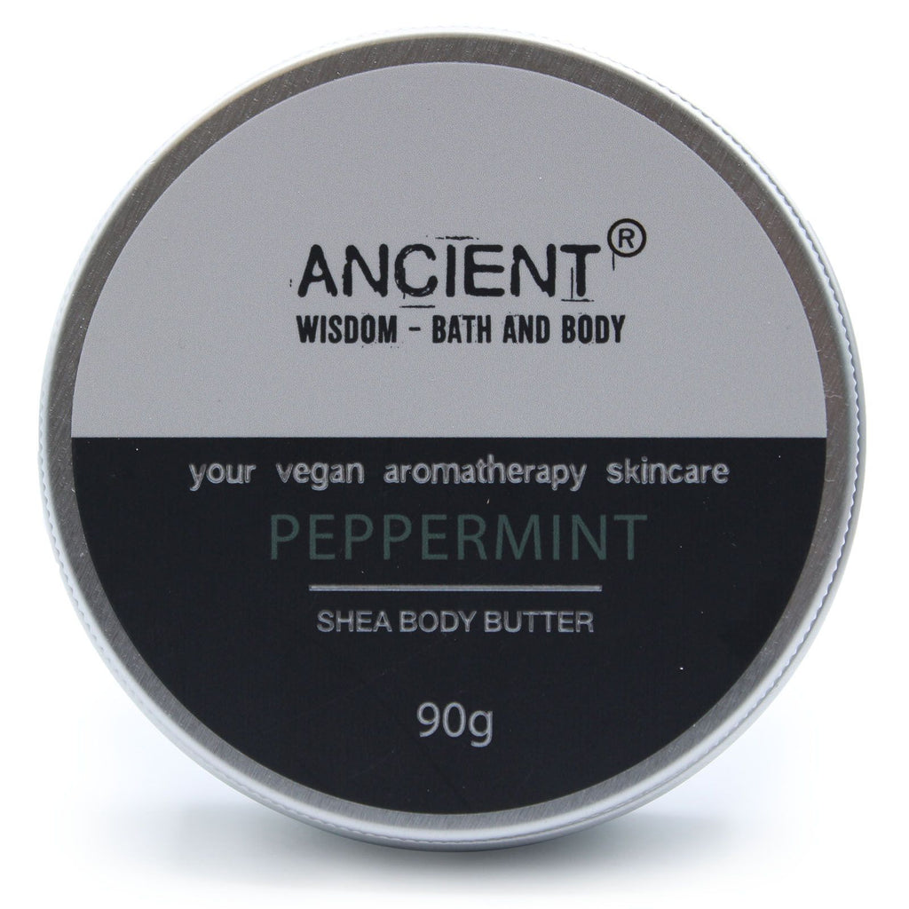 Aromatherapy Shea Body Butter 90g with Refreshing Peppermint