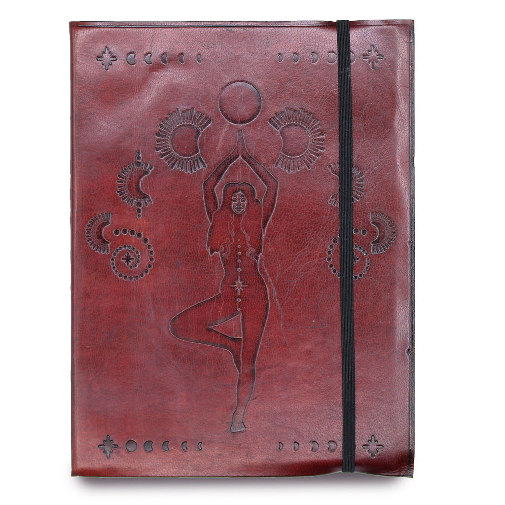 Medium Notebook with Strap Cosmic Goddess for Creative Minds