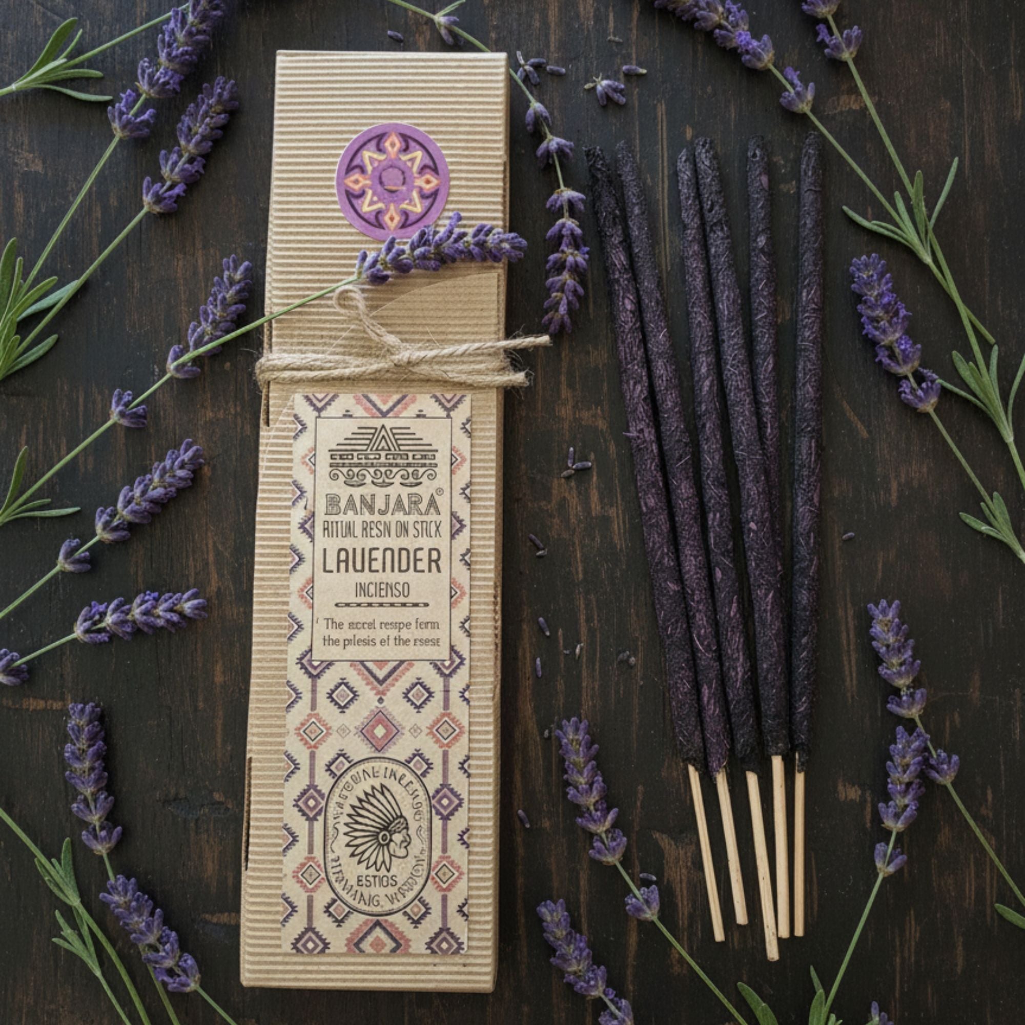 Lavender Ritual Resin on Stick for Calmness and Relaxation