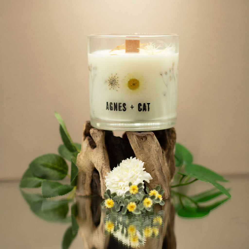 Botanical Soy Candle Windermere Floral Lake Scent for Home Relaxation