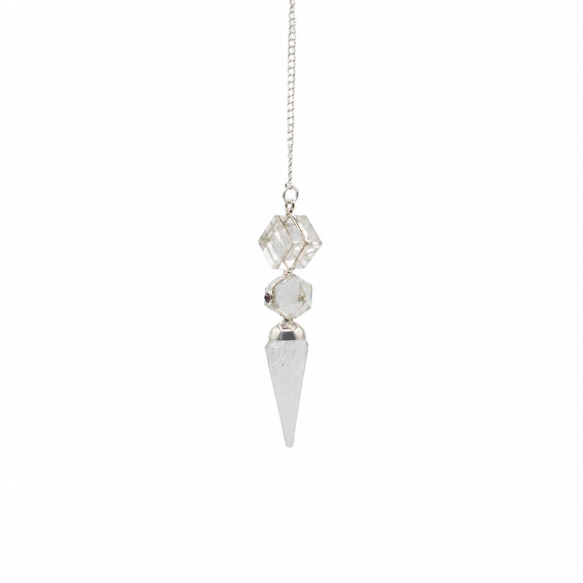The Architect of Clarity - Three Piece Pendulum - Crystal Quartz