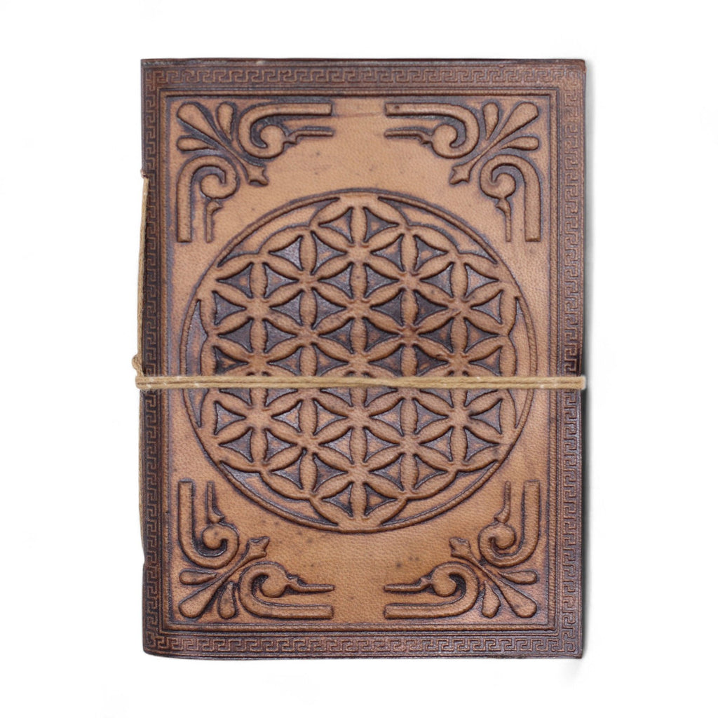 Assorted Leather Notebooks with Unique Embossed Designs