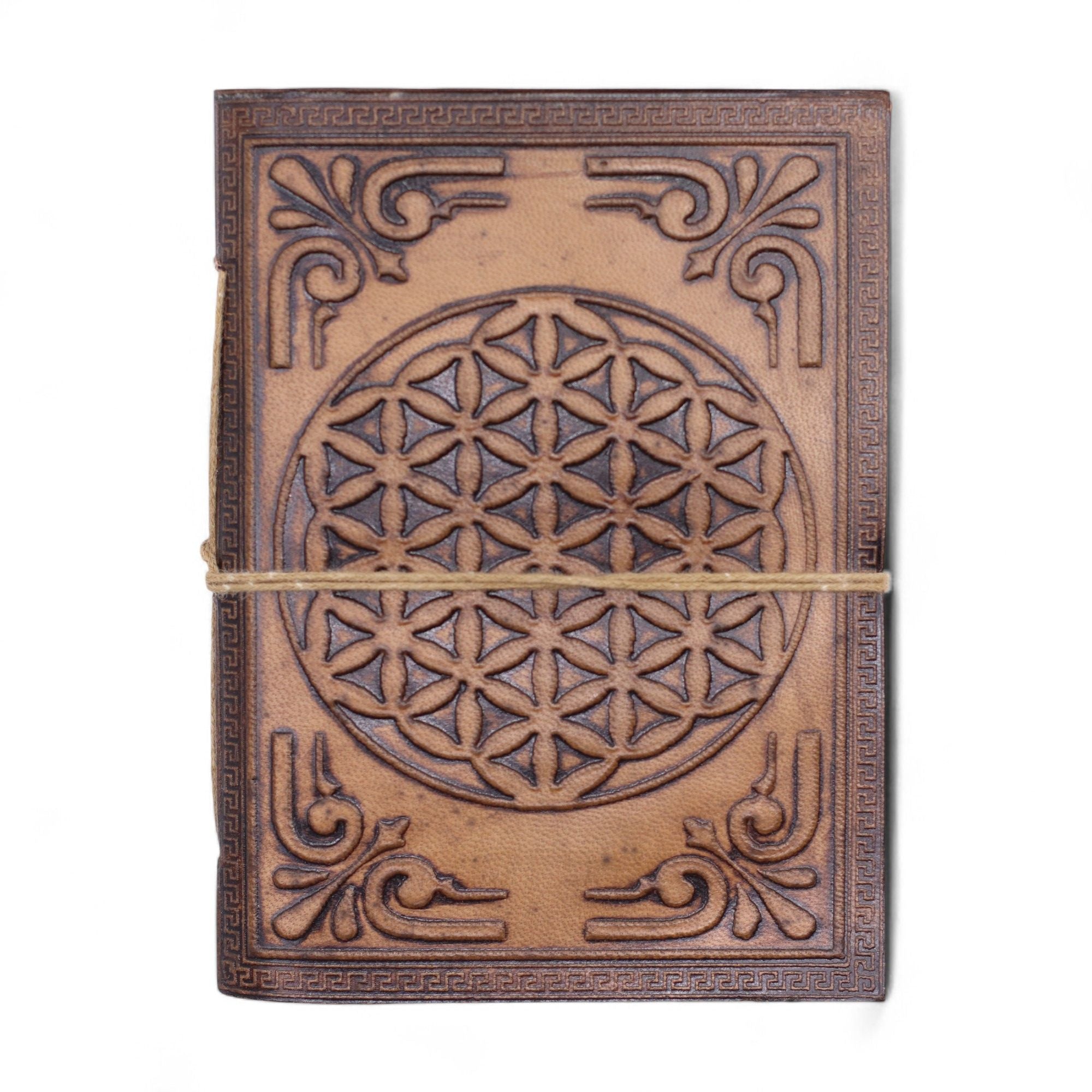 Assorted Leather Notebooks with Unique Embossed Designs