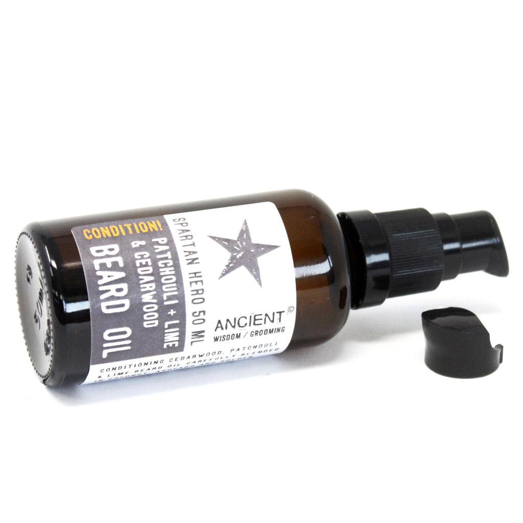 50ml Spartan Hero Beard Oil for Softening and Conditioning Facial Hair