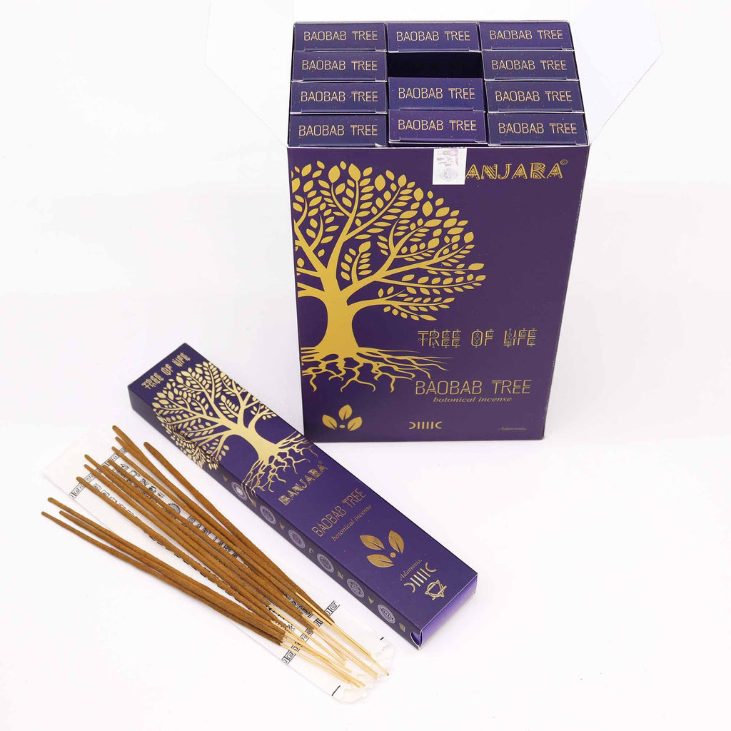 Banjara Botanical Incense Baobab Tree for Grounding Energy and Peace