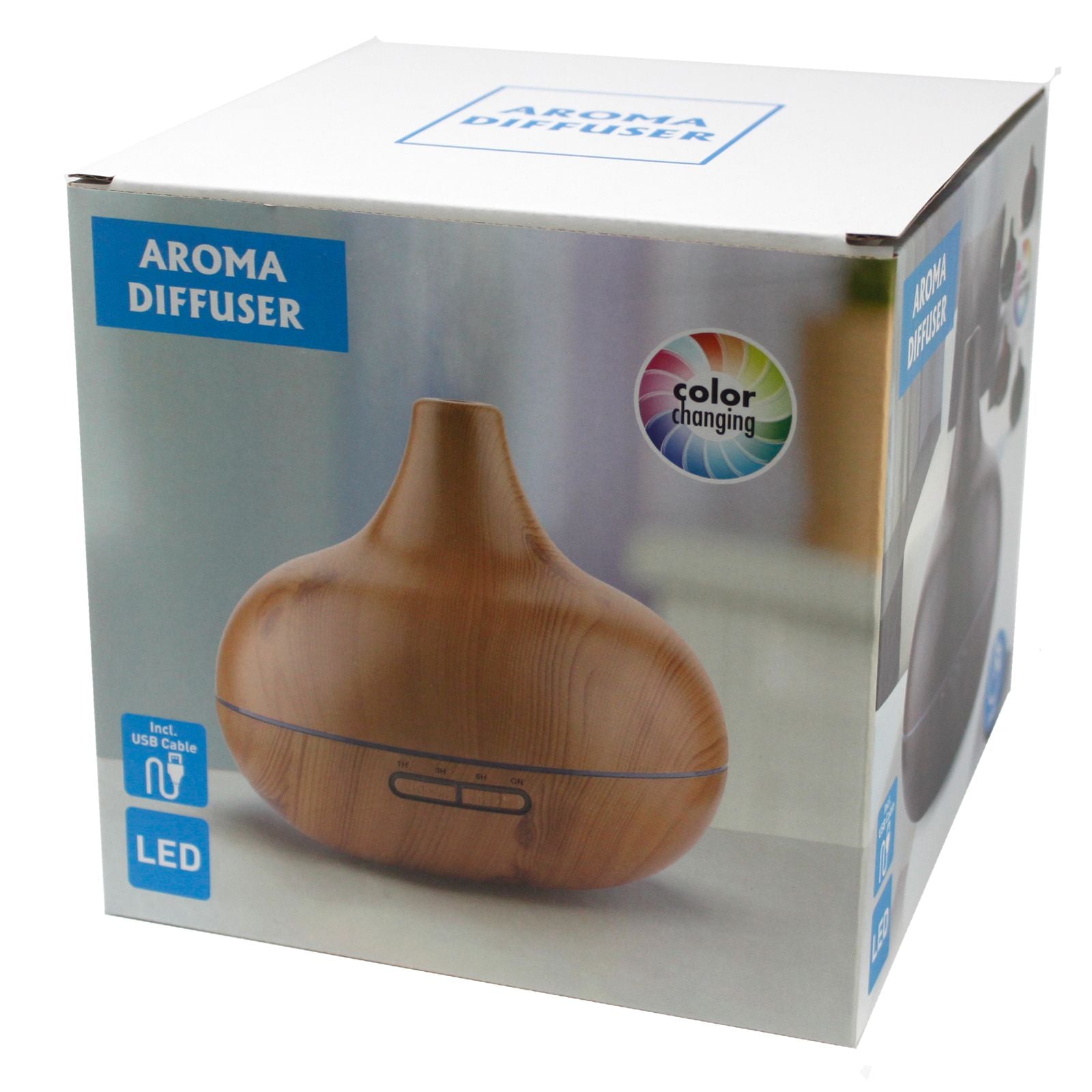 Santorini Atomiser USB Aroma Diffuser with Timer and Colour Change