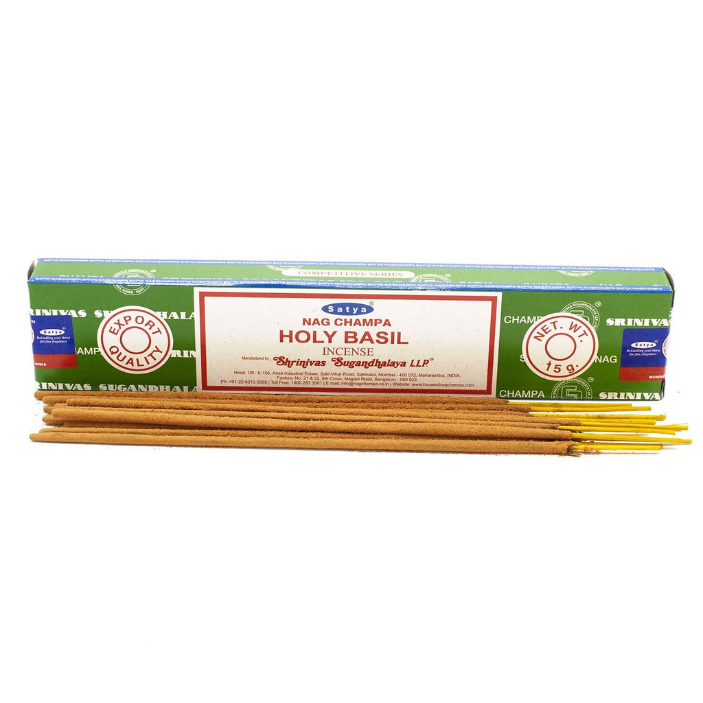 Satya Incense Sticks 15g Holy Basil for Energising Home Aroma