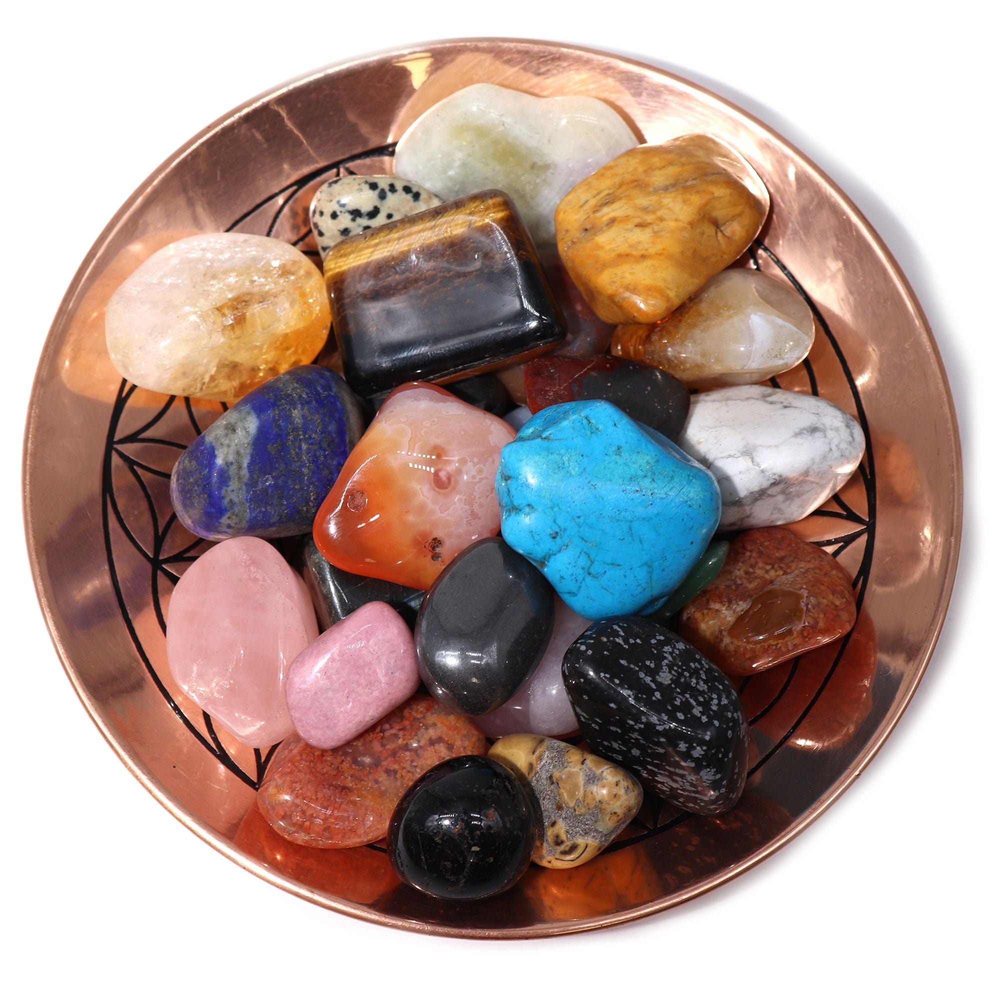 Lucky Dip Mixed Tumble Stones 0.5kg with Colourful Assortment
