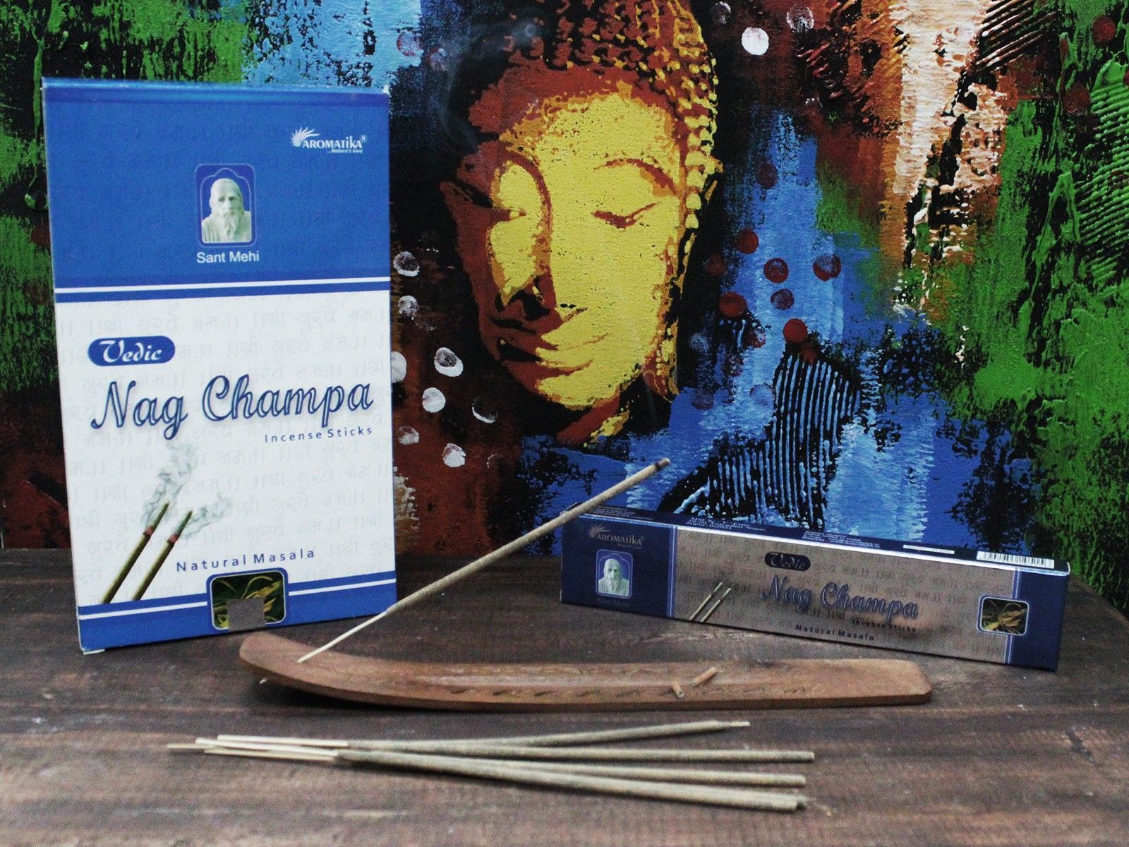 Vedic Incense Sticks Nag Champa Box of 12 for Home Fragrance