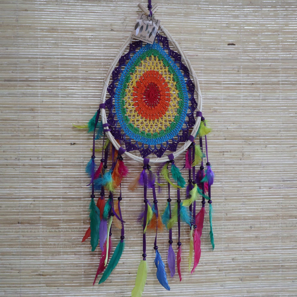Bali Dream Catchers Large Multi Teardrop for Beautiful Home Decor