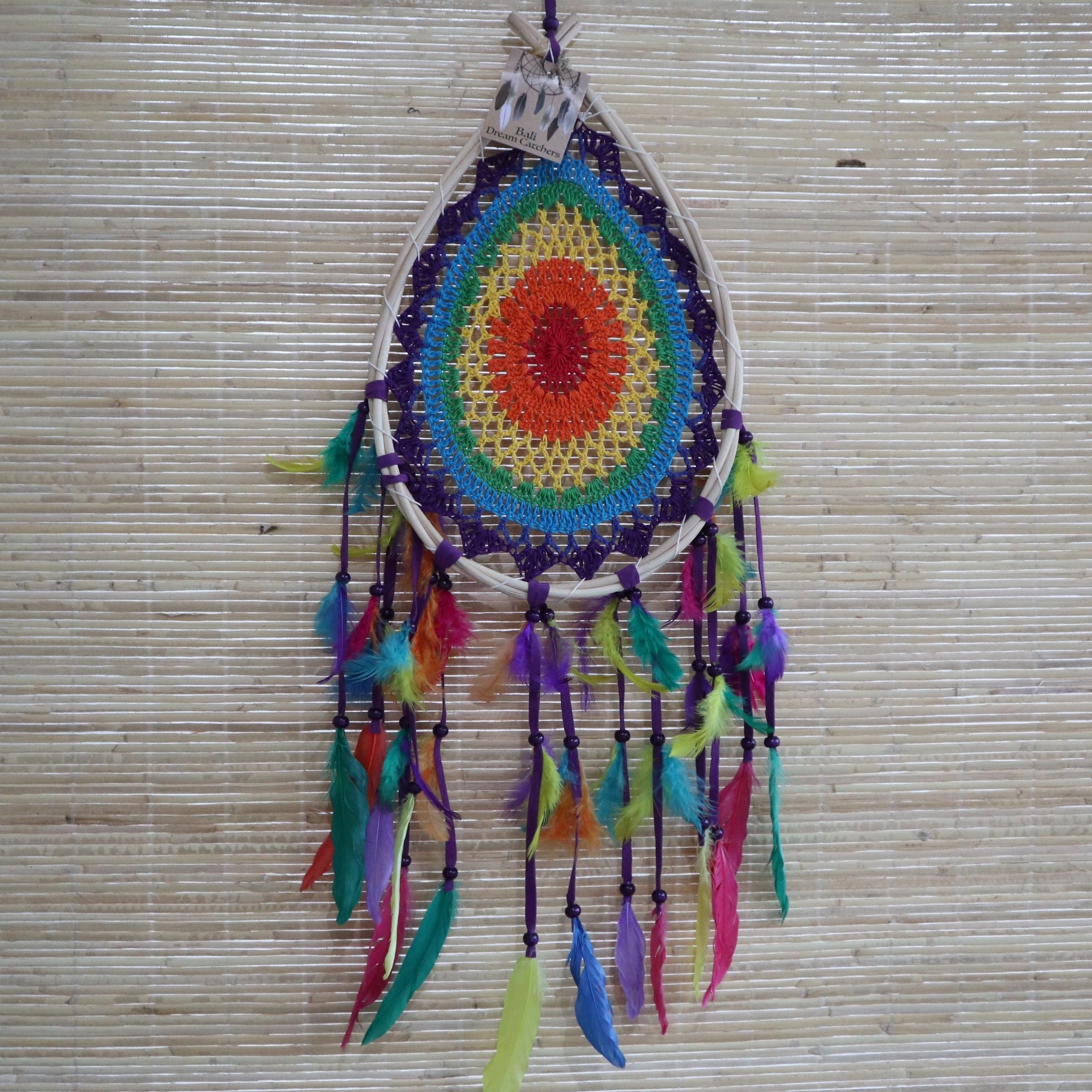 Bali Dream Catchers Large Multi Teardrop for Beautiful Home Decor