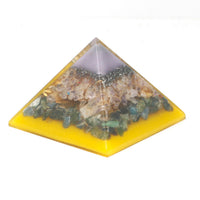 Large Organite Pyramid 70mm - Tree（gold base)
