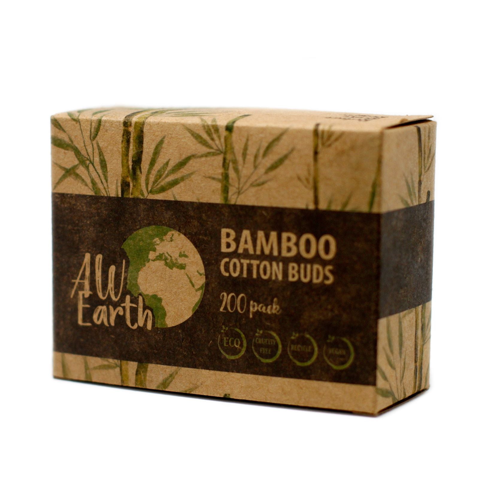 Box of 200 Eco Friendly Bamboo Cotton Buds for Cleaning Tasks
